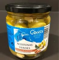 Aceitunas verdes rellenas de almendra