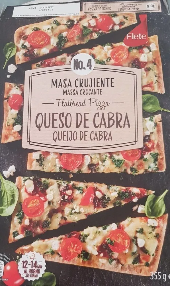 Pizza Masa crujiente No.4 - Queso de cabra