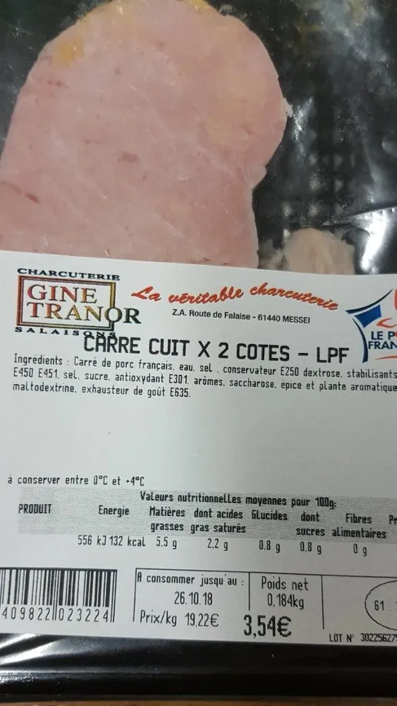Carré cuit x2 côtés-  LPF