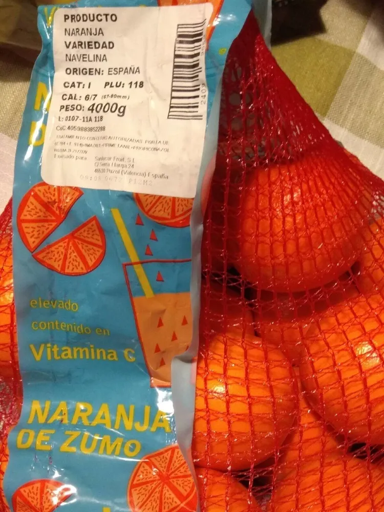 Naranja variedad valencia-late
