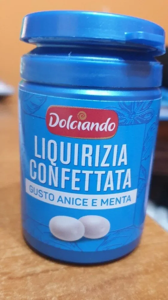 Liquirizia confettata gusto anice e menta