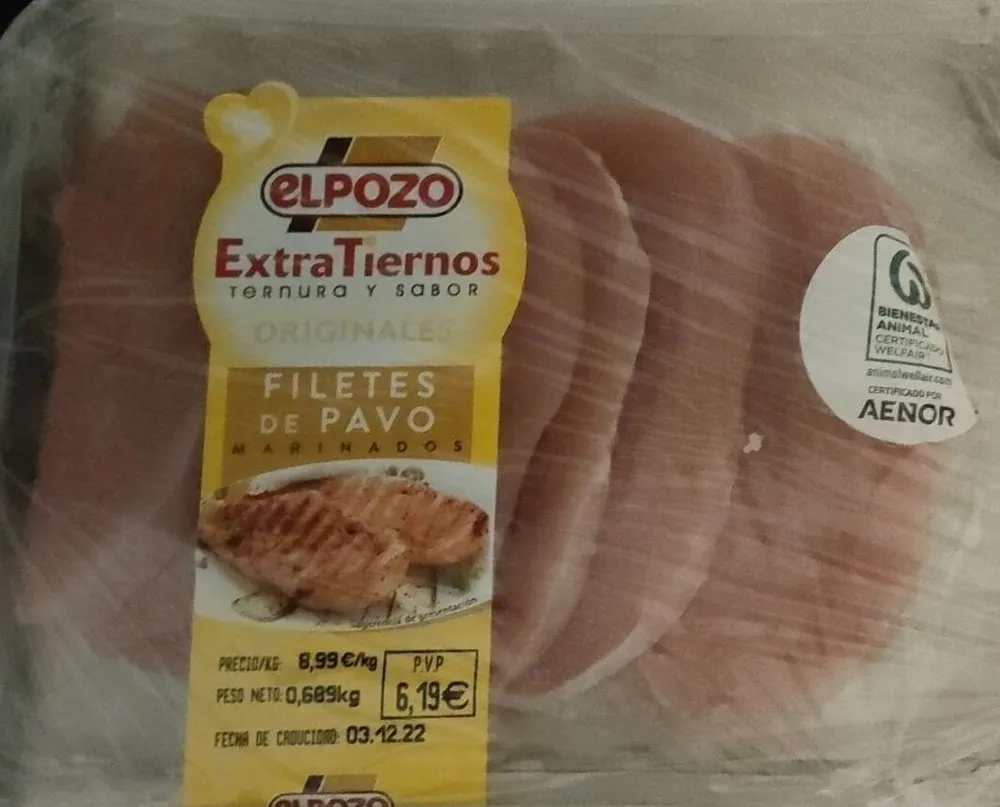 Filetes de pavo marinados