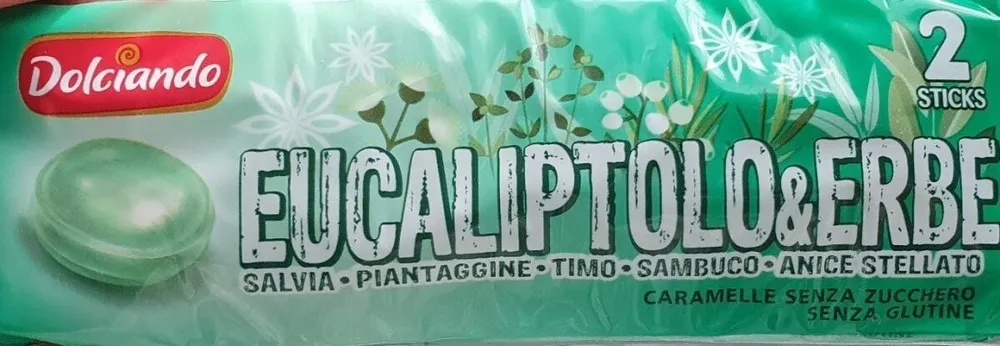 Caramelle senza zucchero senza glutine eucaliptolo&erbe