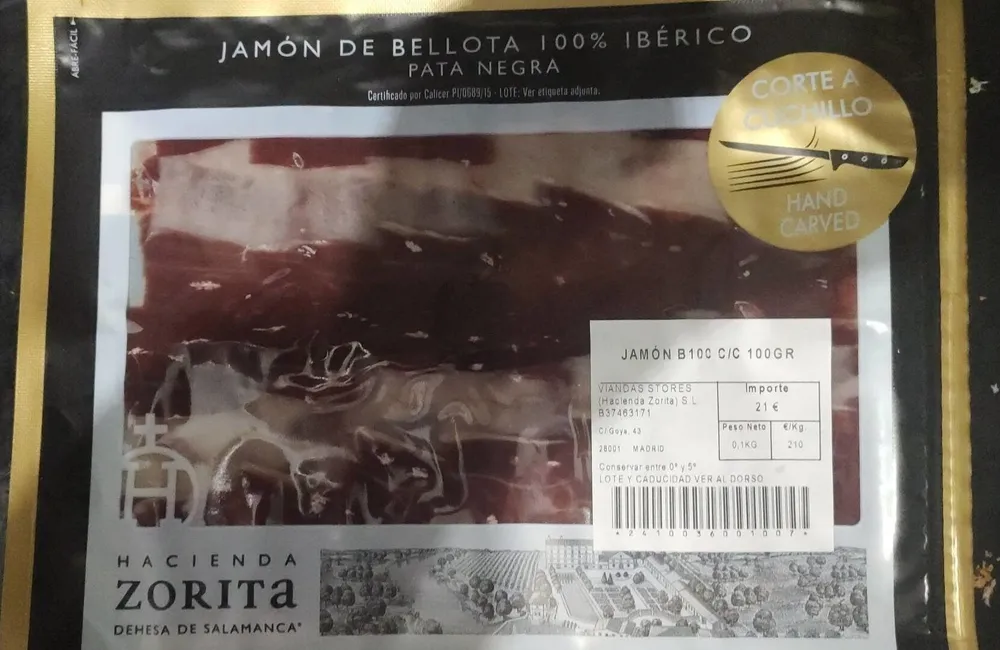 Jamón de bellota 100 ibérico