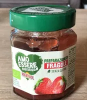 Amo essere biologico preparazione di fragole