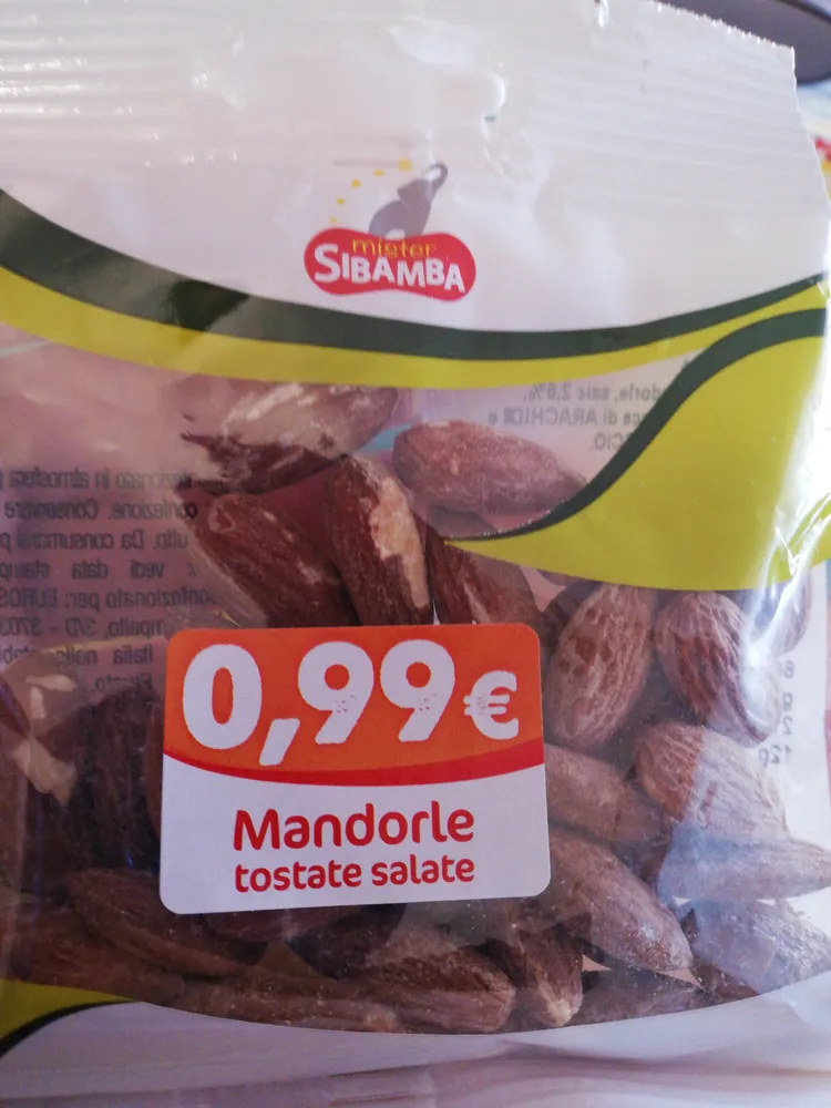 mandorle tostate salate
