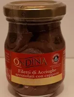 Ondina Filetti di Acciughe arrotolati con capperi