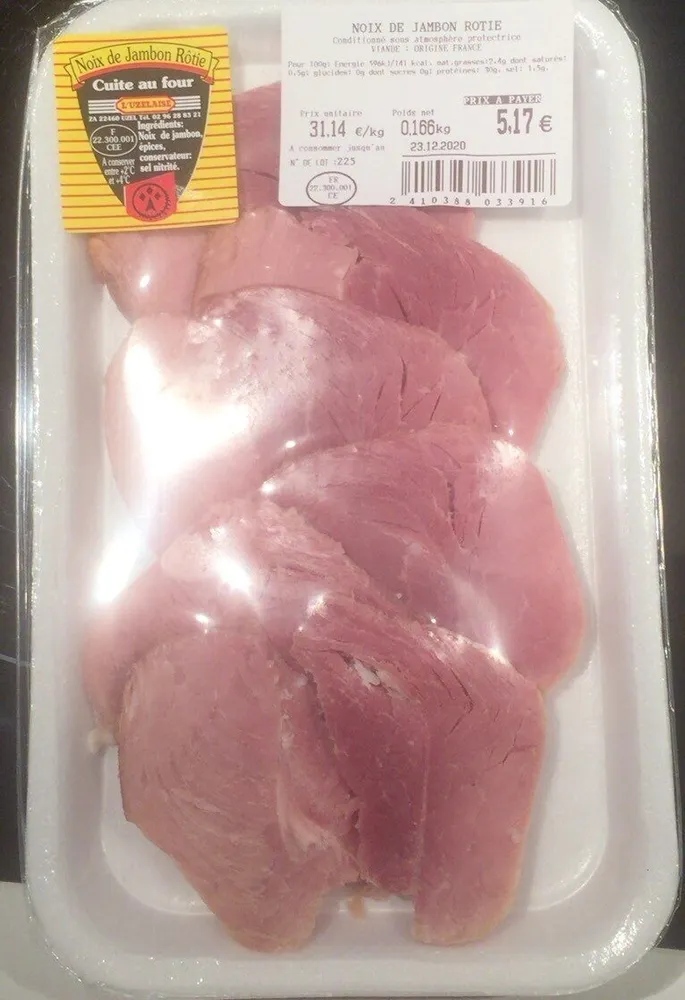 Noix de jambon rôtie