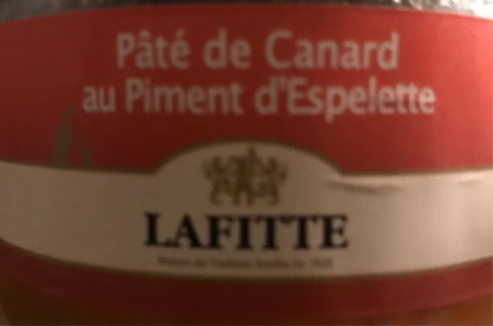 Paté de Canard au Piment d'Espelette