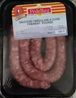 Saucisse cargolade a cuire finement poivrée