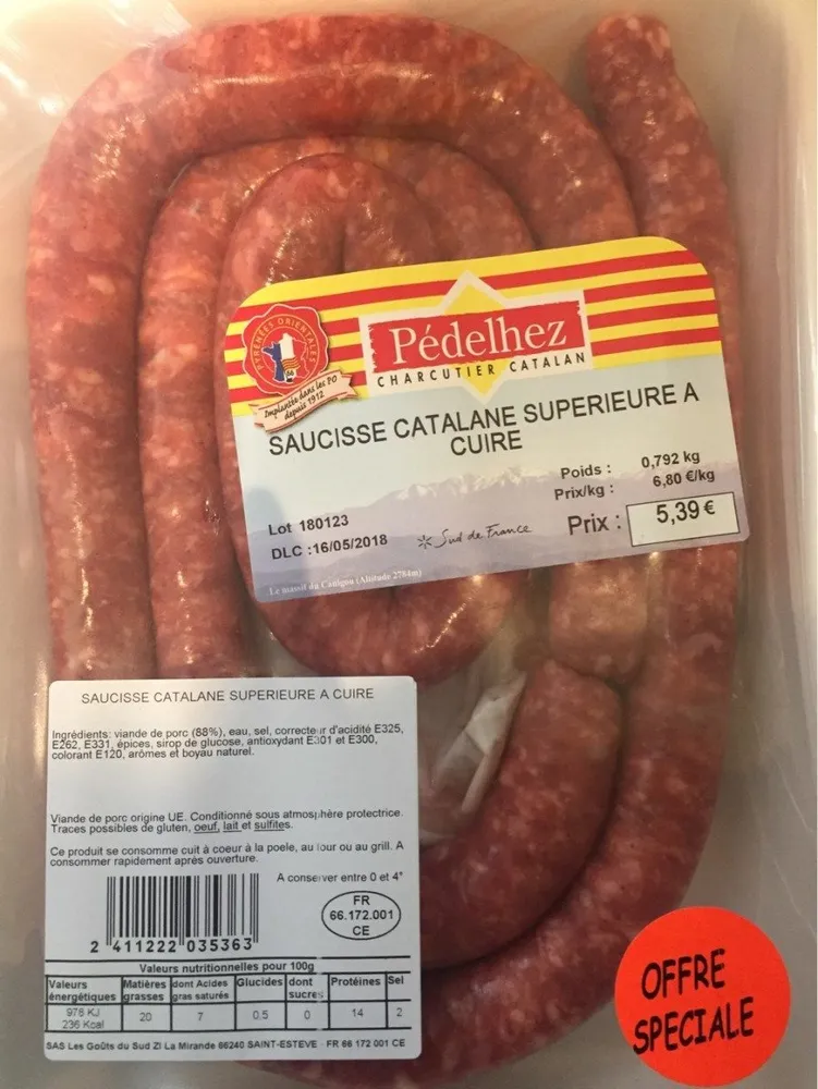 Saucisse catalane