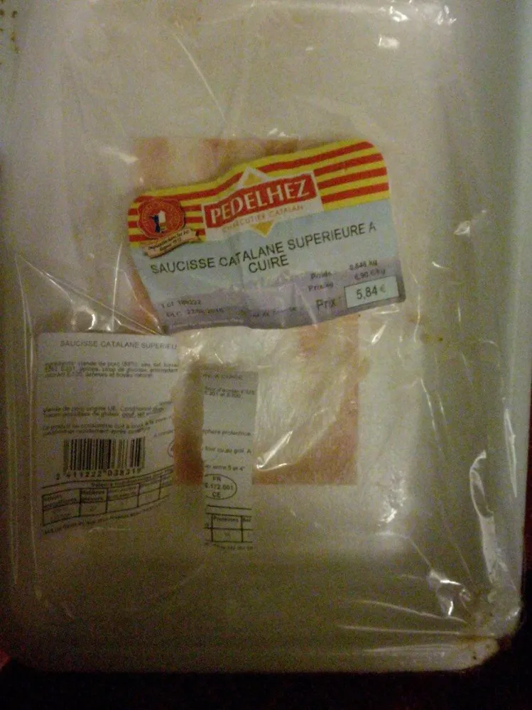 Saucisse catalane supérieure à cuire