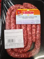 Saucisse cargolade à cuire finement poivrée
