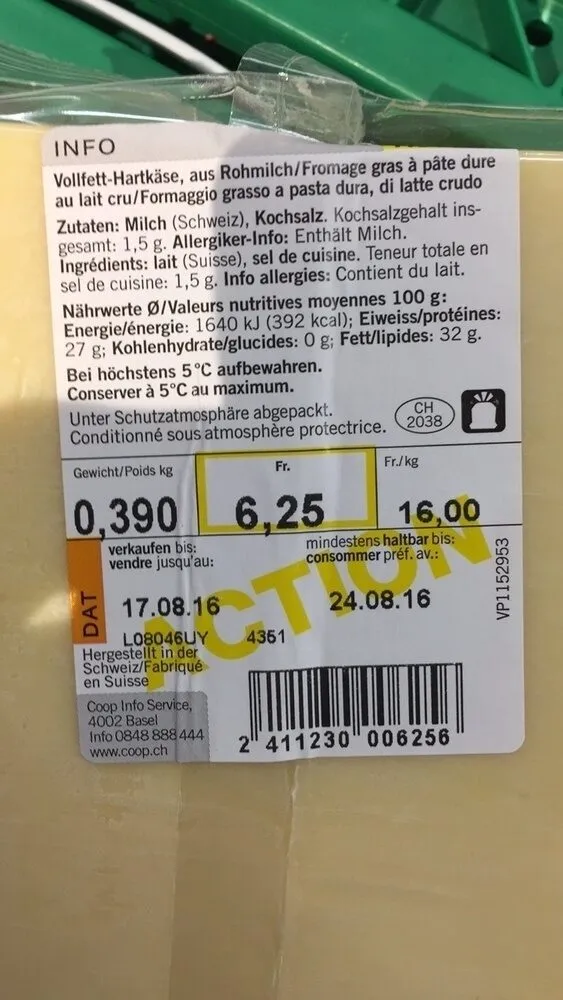 Qualité & Prix Le Gruyère Switzerland Surchoix