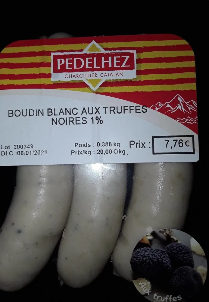 Boudin blanc aux truffes