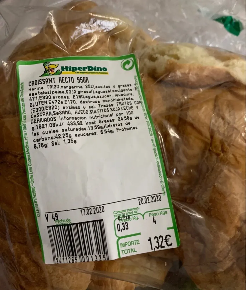 Croissant Recto 95GR