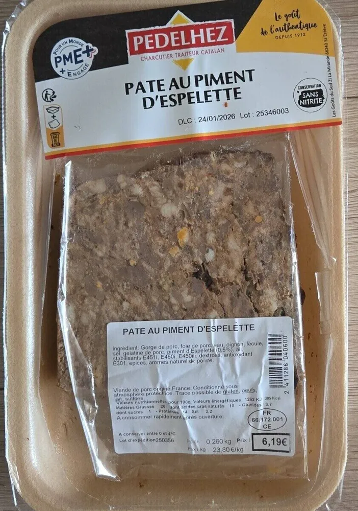 Pâté au piment d'Espelette
