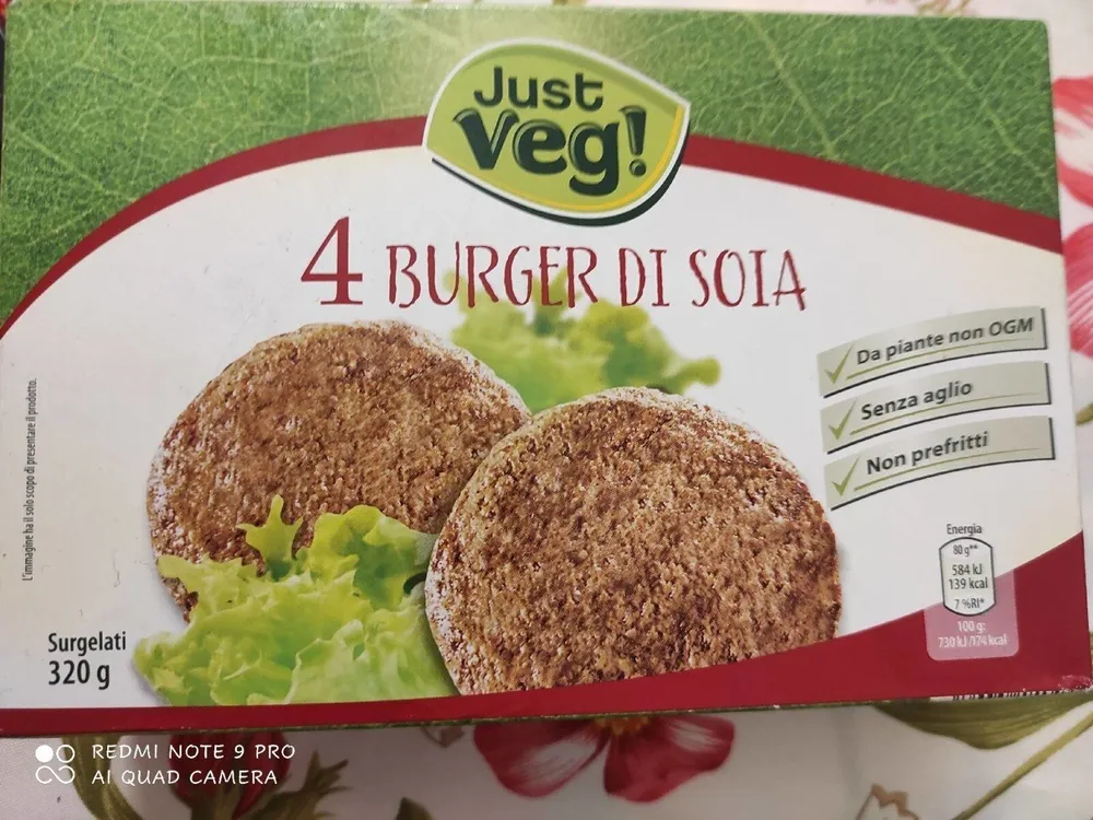 4 burger di soia