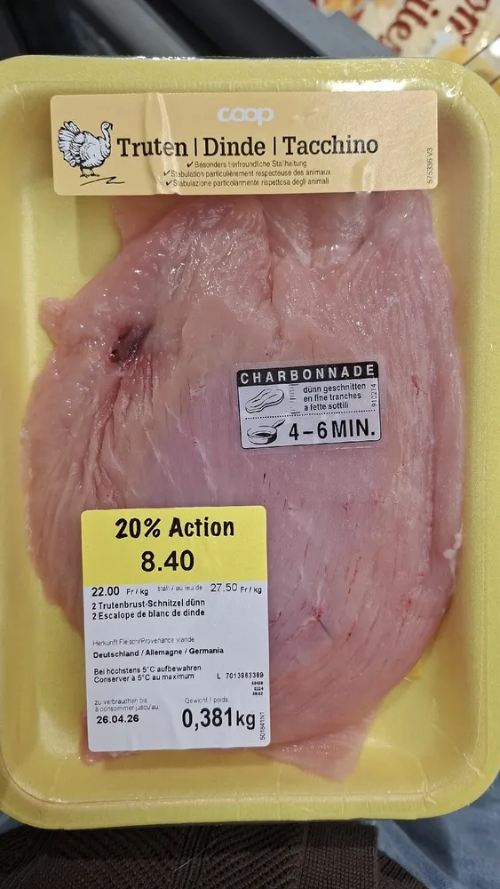 Scaloppina di tacchino