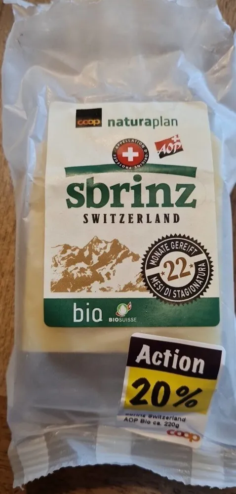 Formaggio Sbrinz bio