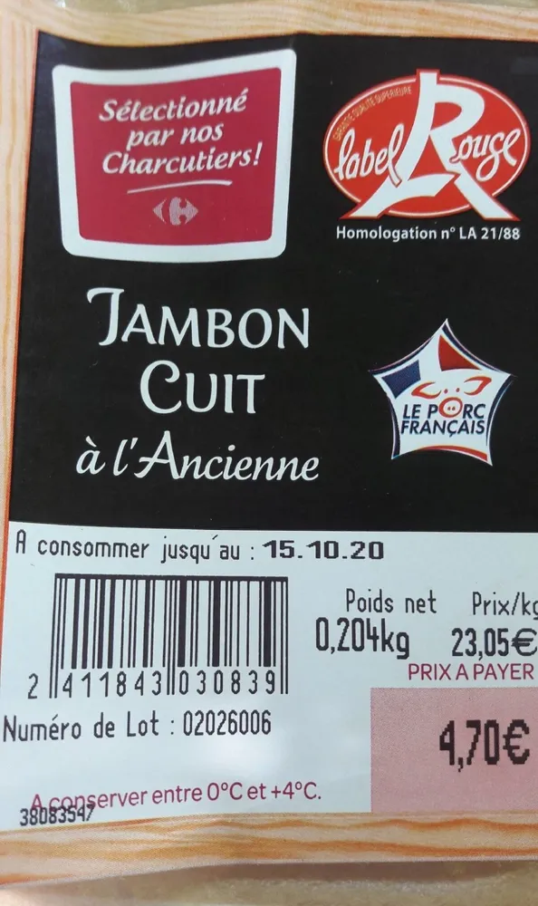 Jamboncuit à l'ancienne label rouge