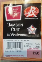 Jambon cuit a l'ancienne Label Rouge