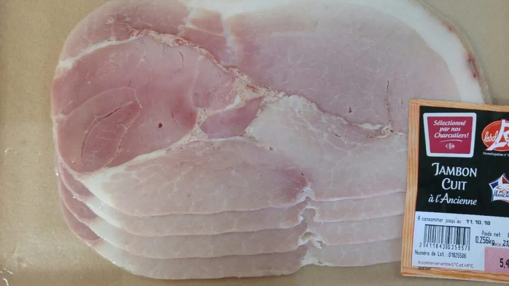 Jambon cuit a l ancienne label rouge