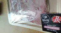 Jambon cuit. Le marché,label rouge