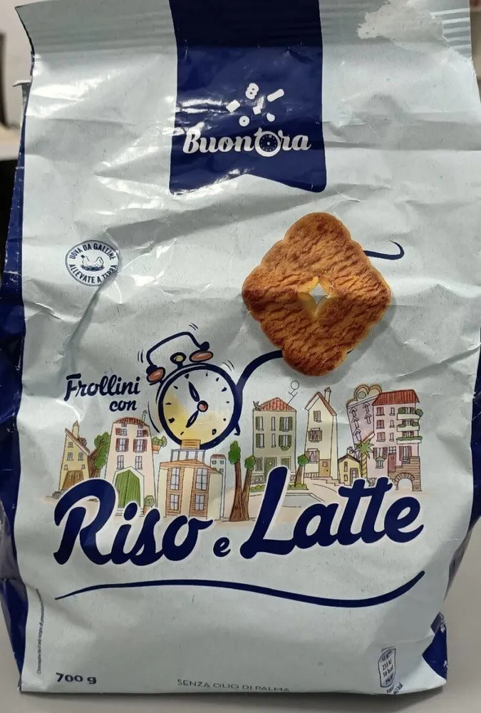 Frollini con riso e latte