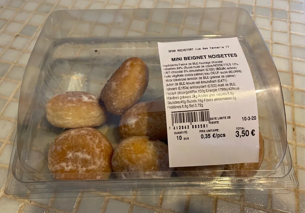 Mini beignet noisettes