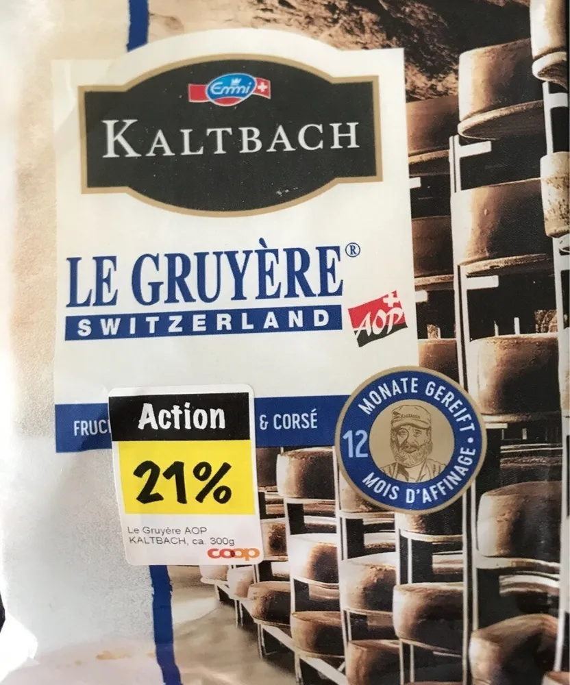 Le gruyère Kaltbach