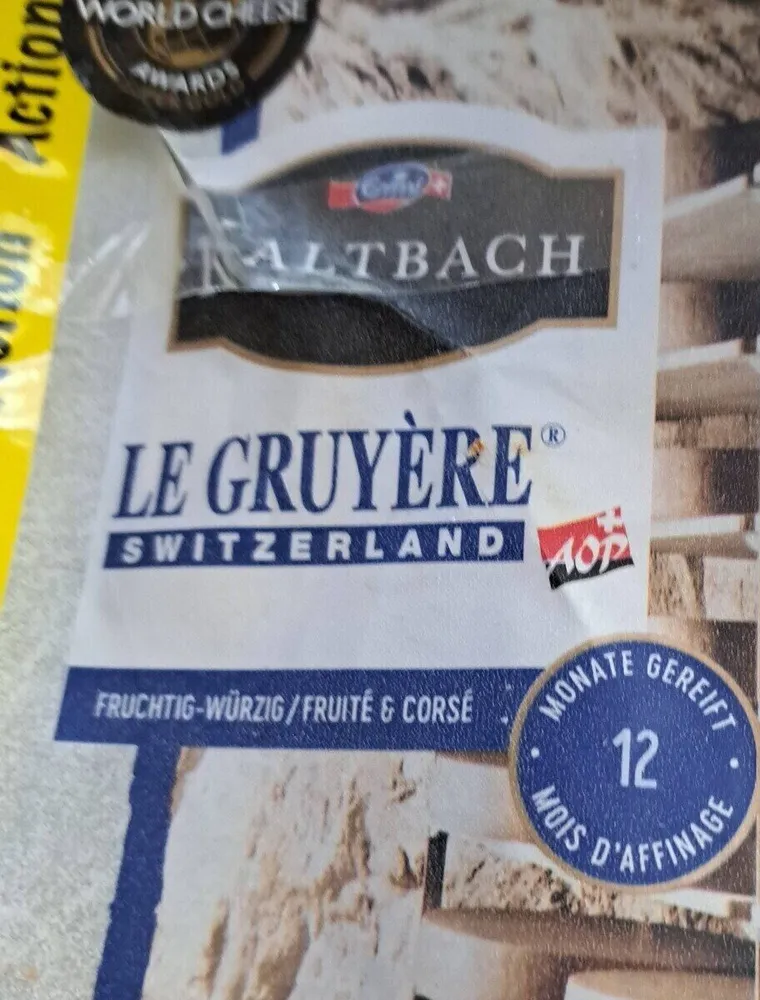 Fromage gruyère AOP