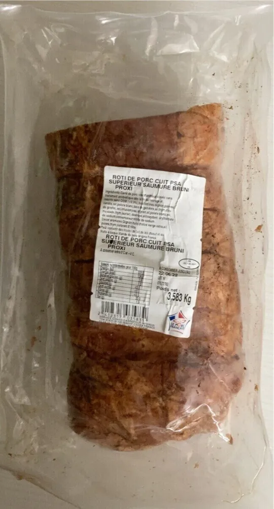 Rotti de porc cuit PSA supérieur saumure bruno