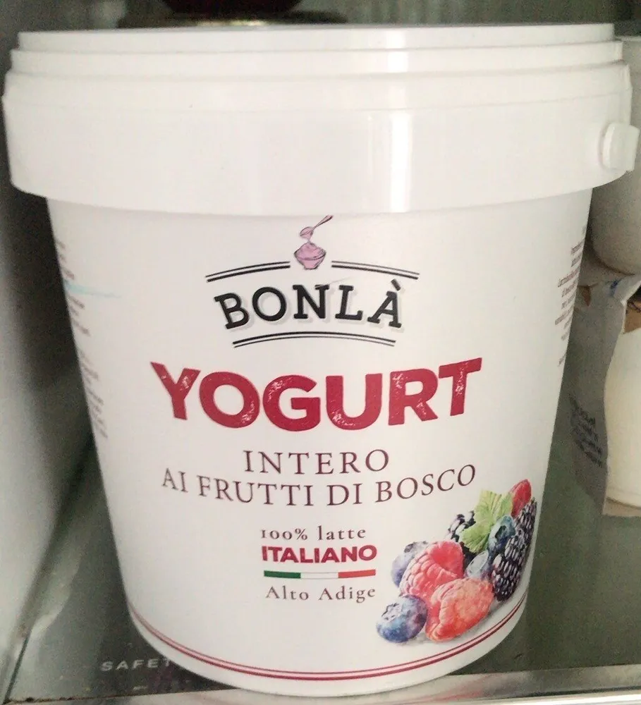 Yogurt intero ai frutti di bosco