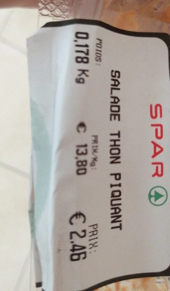 Salade thon piquant