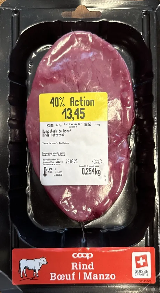 Rumpsteak De Boeuf