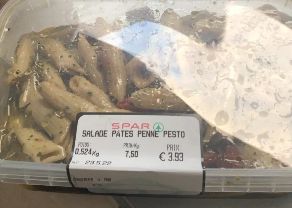 Salade spar pesto