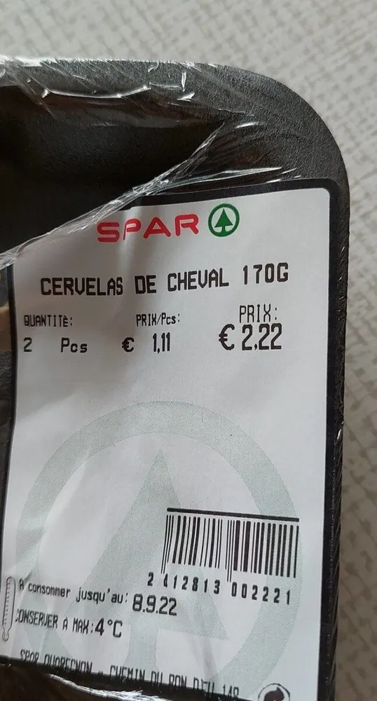 Cervelas de cheval