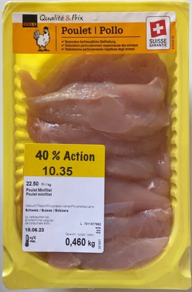 Poulet minifilet