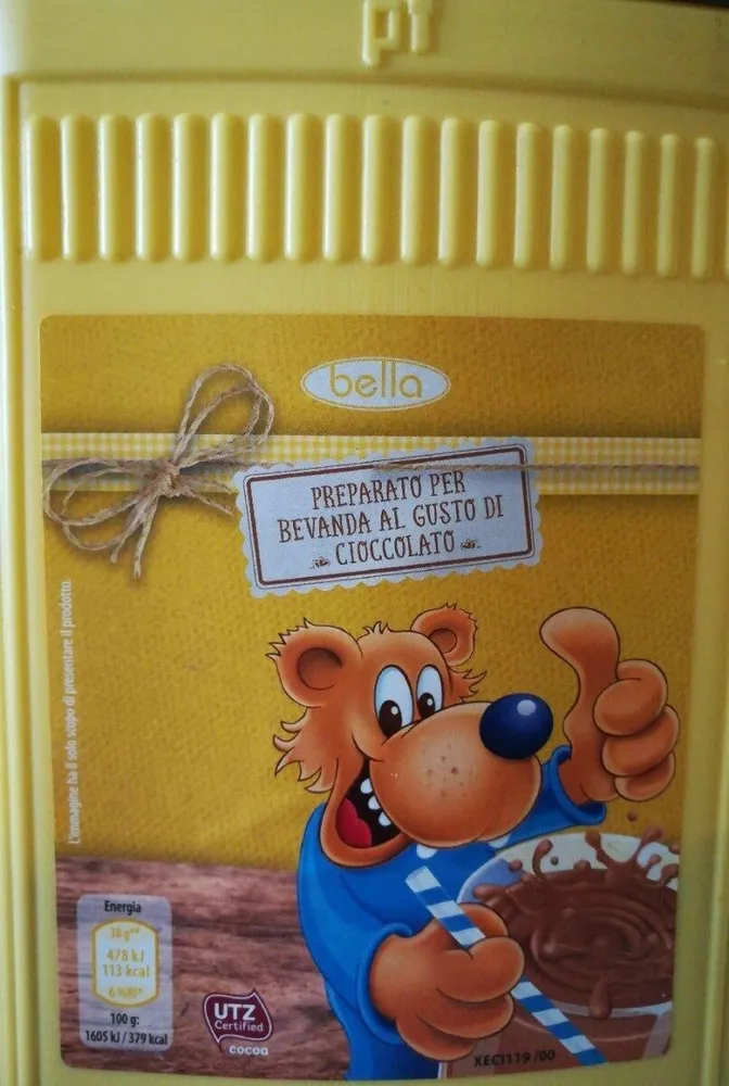 Preparato per bevanda al gusto di cioccolato