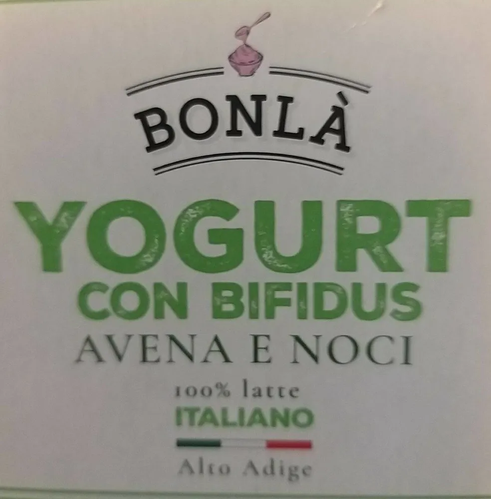 Yogurt con bifidus avena e noci