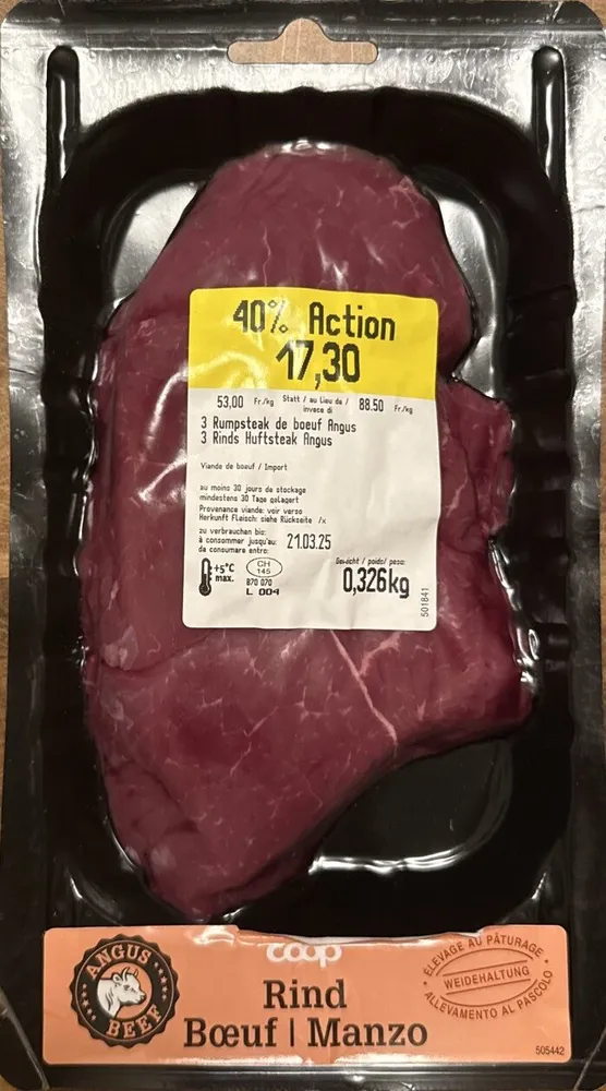 3 Rumpsteak Angus