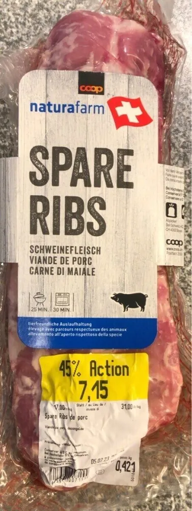 Spare ribs de porc