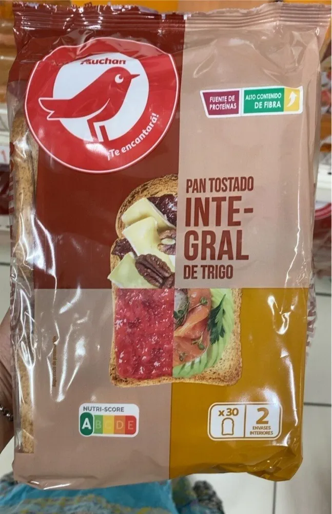 Pan tostado integral