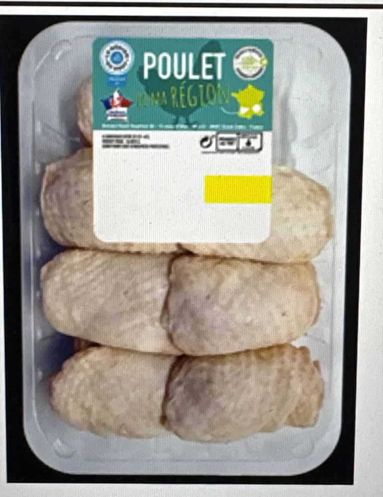 Aux deux cuisses de poulet jaune