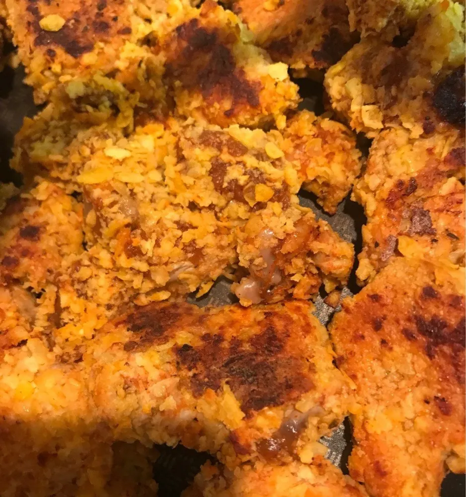 Cubes de filets de dinde marinés paprika cumin