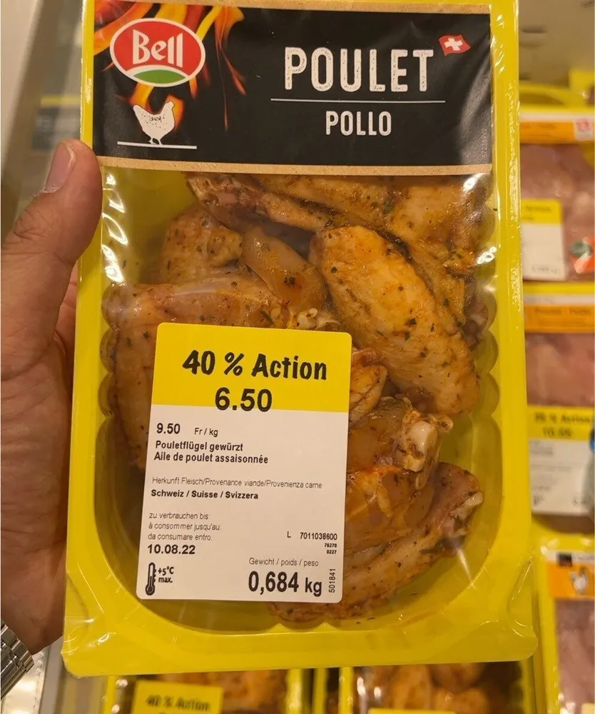 Pouletflügel gewürzt
