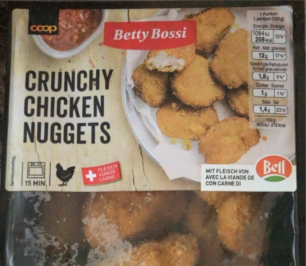 Crunchy chicken nuggets