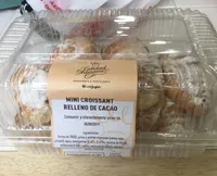 Mini croissant relleno de cacao