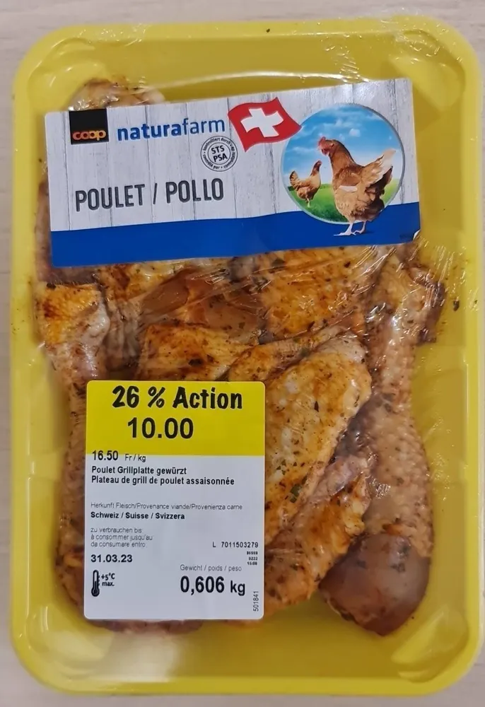 Poulet de grill assaisonée